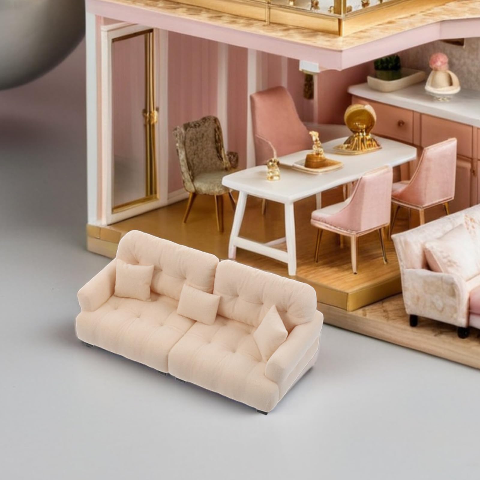 Amazon | TEHAUX ドールハウスミニチェアソファ：1/30ミニチュア家具